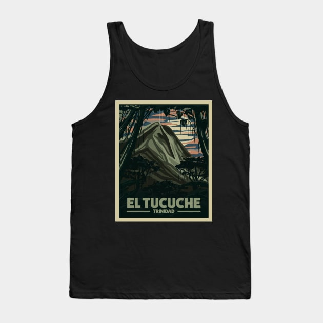 El Tucuche, Trinidad Tank Top by nicholashugginsdesign